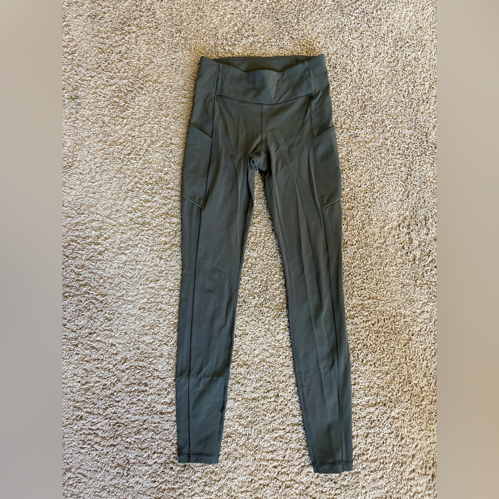 Lululemon High-Waisted Olive Leggings
